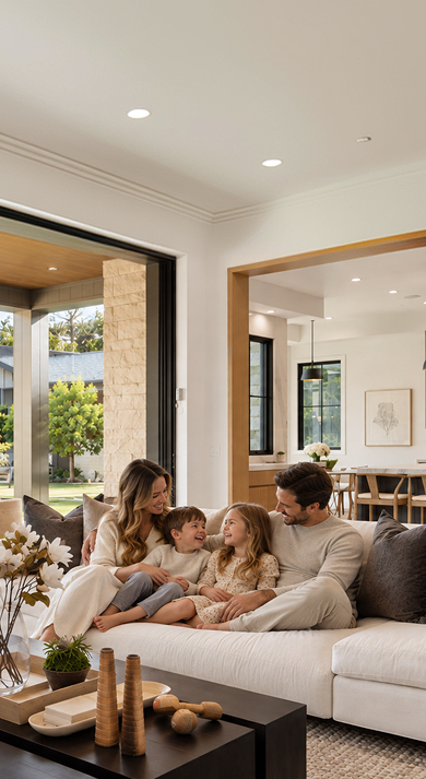 Cozy modern living room