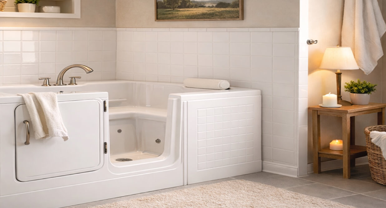 Walk in tub installation